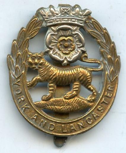 York and Lancaster Regiment Cap Badge