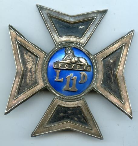 11th Light Dragoons Officers Pouch Badge