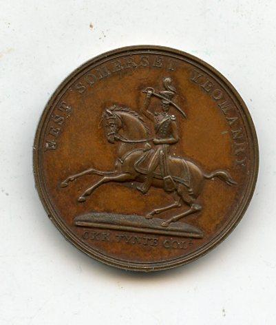 West Sommerset Yeomanry Bronze Medallion Colonel Tynte
