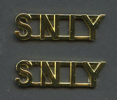 Pair of  SNIY. Scottish &  North Irish Yeomanry. Shoulder Title Badges