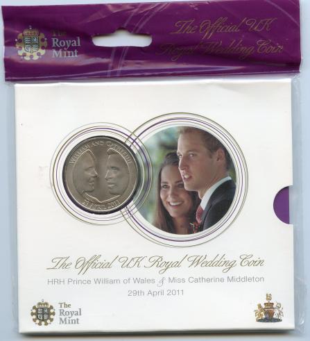 UK 2011 Brilliant Uncirculated £5 Coin.Royal Wedding