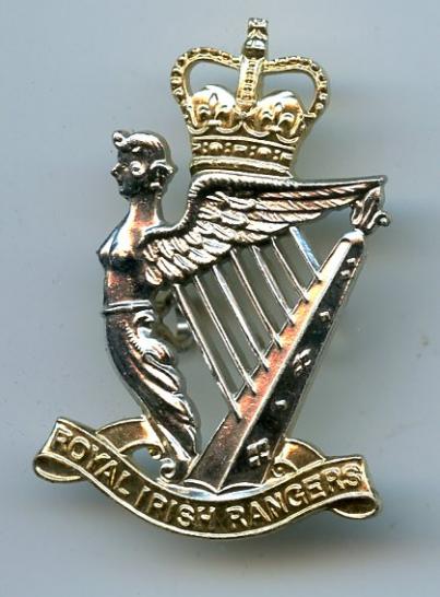 Royal Irish Rangers Anodised Cap Badge