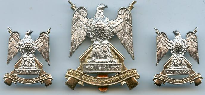 Set Of Royal Scots Dragoons Badges