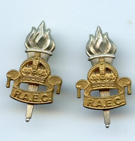 Royal Army Educational Corps.Officers Collar Badges