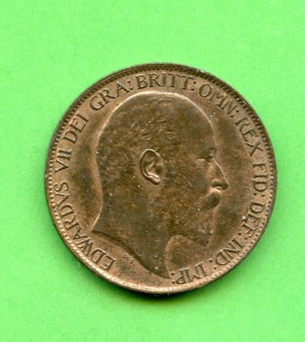 UK  1902 Half Penny Coin