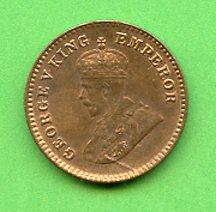India 1930 1/12 Anna  Coin