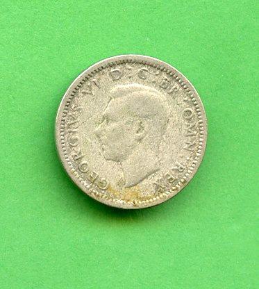 U.K. 1943 Three Pence Coin