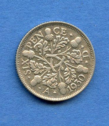 U.K. 1930 Sixpence Coin