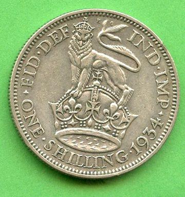 U.K. 1934 Shilling Coin