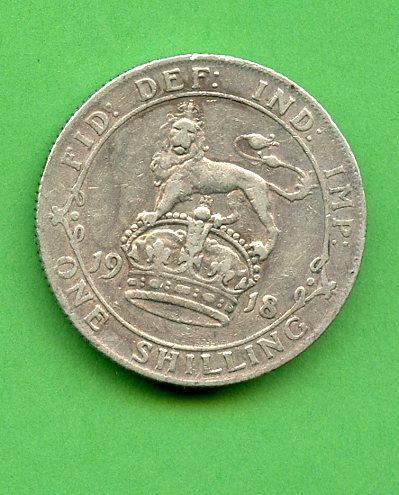 U.K. 1918 Shilling Coin