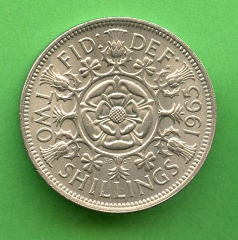 U.K. 1965 Florin Coin