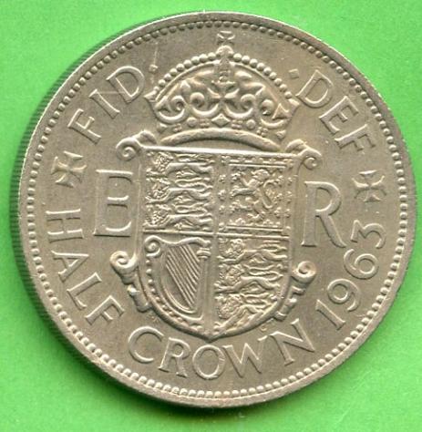 U.K. 1963 Half Crown Coin