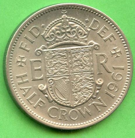 U.K. 1961  Half Crown Coin