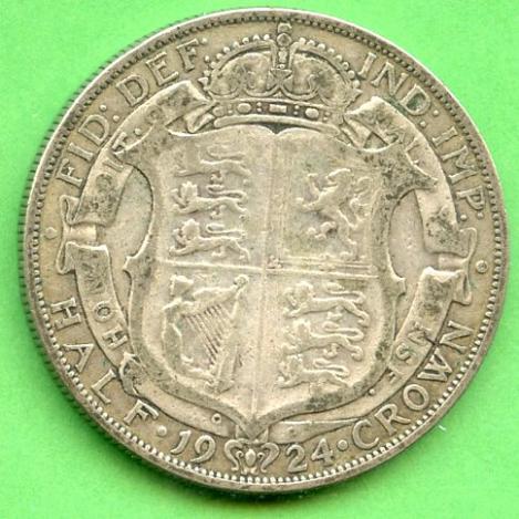 U.K. 1924  Half Crown Coin