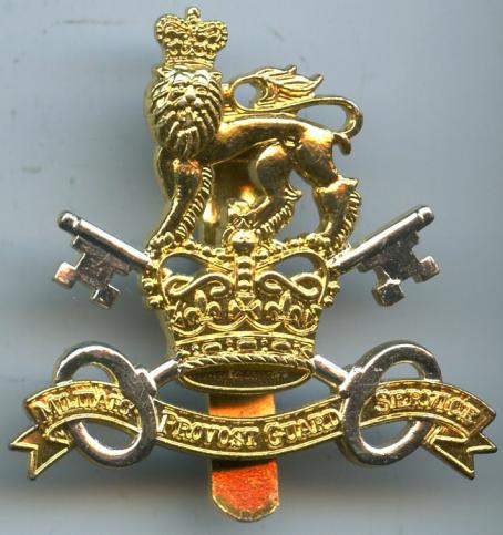 Military Provost Guard Service Cap Badge