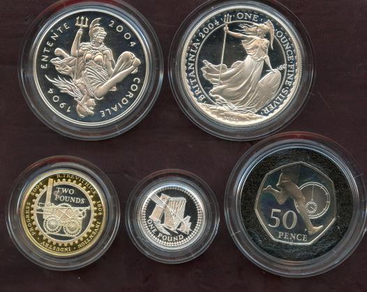 UK 2004 Family Silver Proof Coin Set
