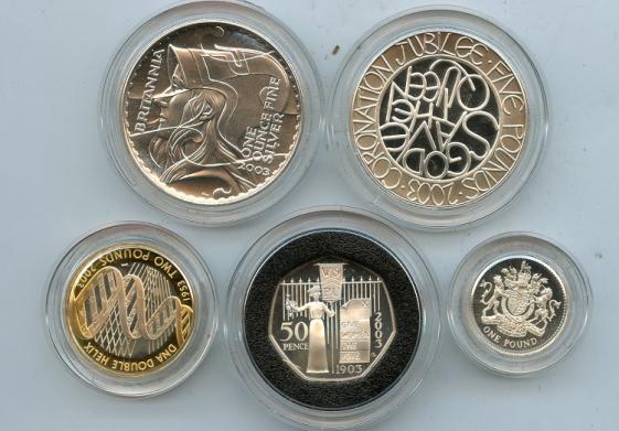 UK 2003 Family Silver Proof Coin Set