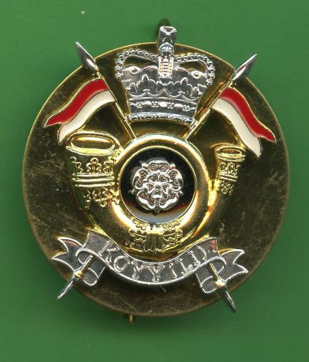 King's Own Yorkshire Yeomanry Light Infantry Cap Badge