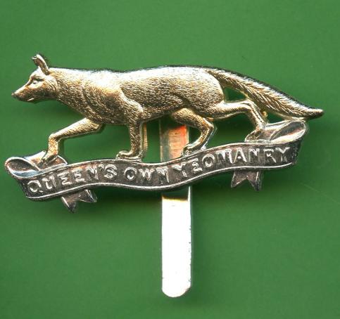 Queen's Own Yeomanry Anodised Cap Badge