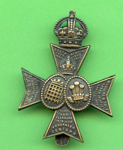 16th London Regiment Civil Service Rifles Cap Badge