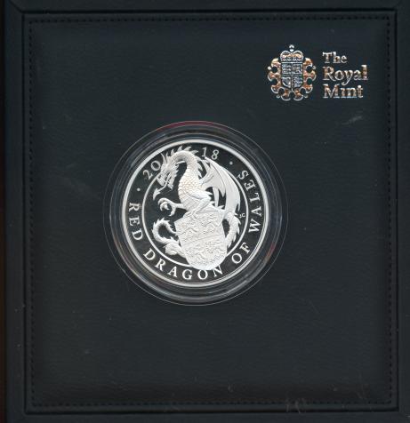 UK Silver Proof £10 Coin The Queen’s Beasts The Red Dragon of Wales