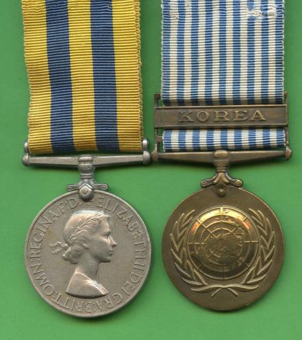 Korean Pair Medals To D Pollard, Cook Royal Navy