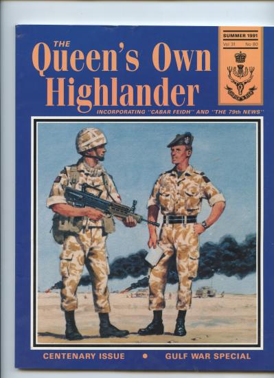 Set of Eight Queen's Own Highlanders Regimental Journals 1991-1994