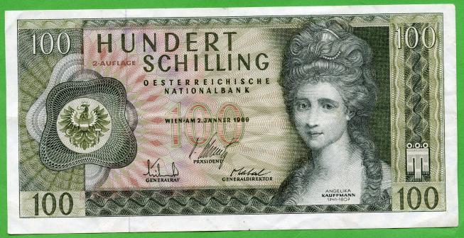 Austria, 100 Schilling Banknote 1969