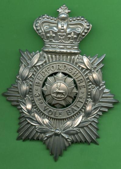 The Bedfordshire Regiment, 3rd Volunteer Battalion.Other Rank's Helmet Plate Badge