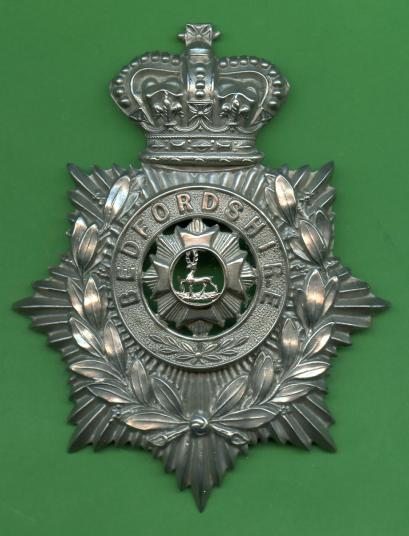 The Bedfordshire Regiment,Other Rank's Victorian Helmet Plate Badge