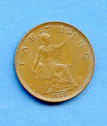 UK George V 1928 Farthing Coin