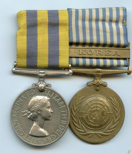 Korean War Pair of Medals To  Fusilier J.H.Pullen, Royal Fusiliers