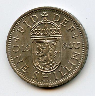 U.K. 1964  Shilling Coin