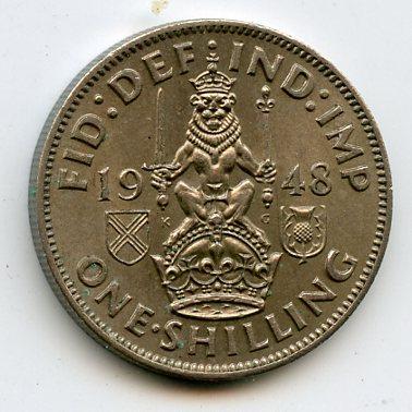 U.K. 1948  George VI Shilling Coin