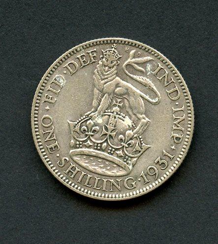 U.K. 1931  George V Shilling Coin