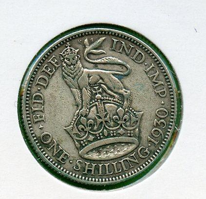 U.K. 1930  George V Shilling Coin