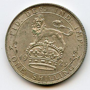 U.K. 1925  George V Shilling Coin
