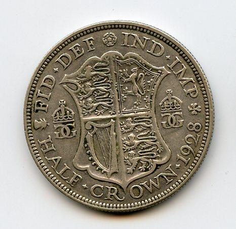 U.K. 1928 George V Half Crown Coin