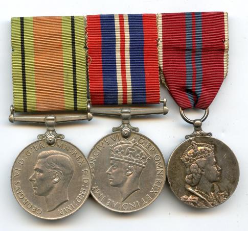 WW2 & Coronation Group of 3 Medals