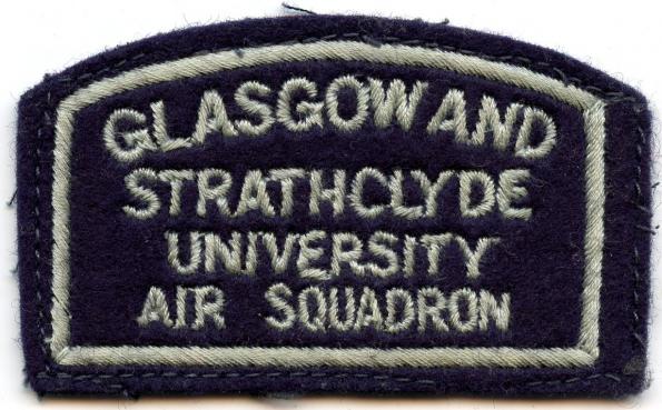 Glasgow and Strathclyde University Air Squadron Cloth Shoulder Title