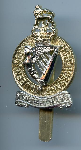 Queens Royal Irish Hussars Anodised  Cap Badge