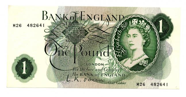 Bank of England  Replacement £1 One Pound Note