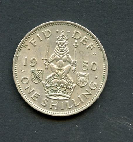 U.K. 1950  George VI Shilling Coin