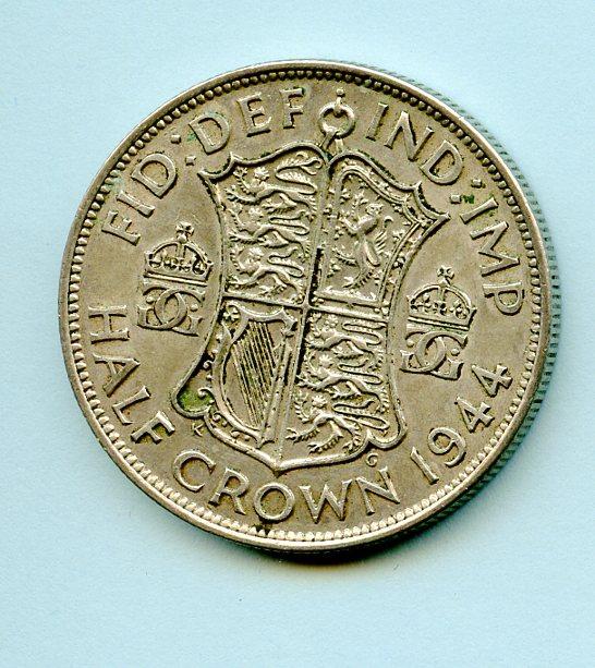 U.K.George VI Half Crown Coin Dated 1944