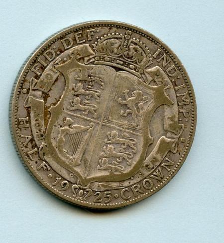 U.K.George V Half Crown Coin Dated 1925