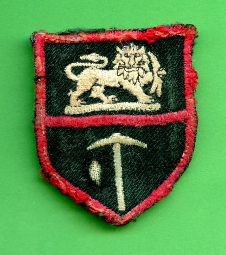 Rhodesian army embroidered cloth formation sign, Badge
