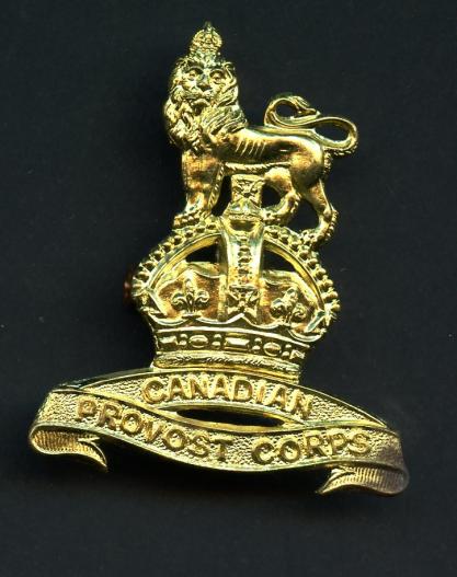 The Canadian Provost Corp Cap Badge