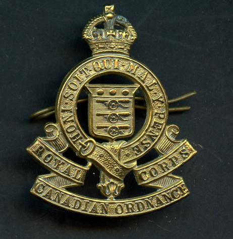 Royal Canadian Ordnance Corps Cap Badge