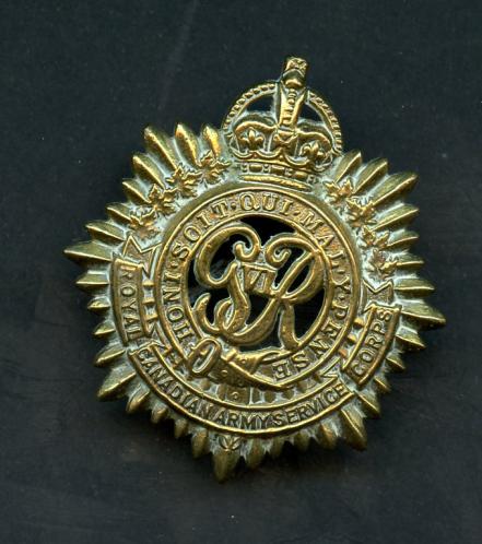 Royal Canadian Army Service Corps Cap Badge