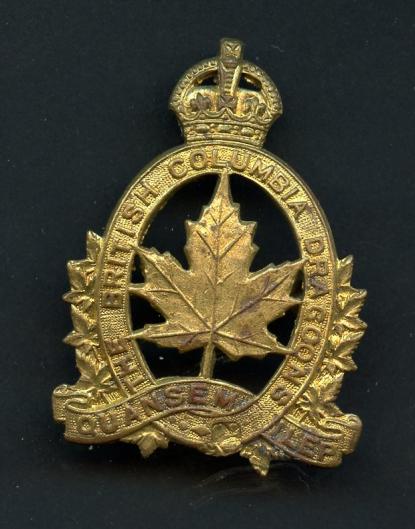 Canadian, The British Columbia Dragoons Cap Badge